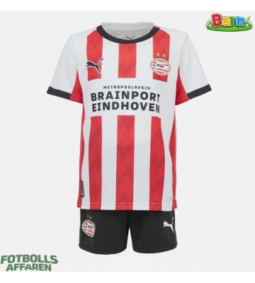 PSV Eindhoven Hemmaställ Barn 2025-26 Kortärmad (+ Korta byxor)